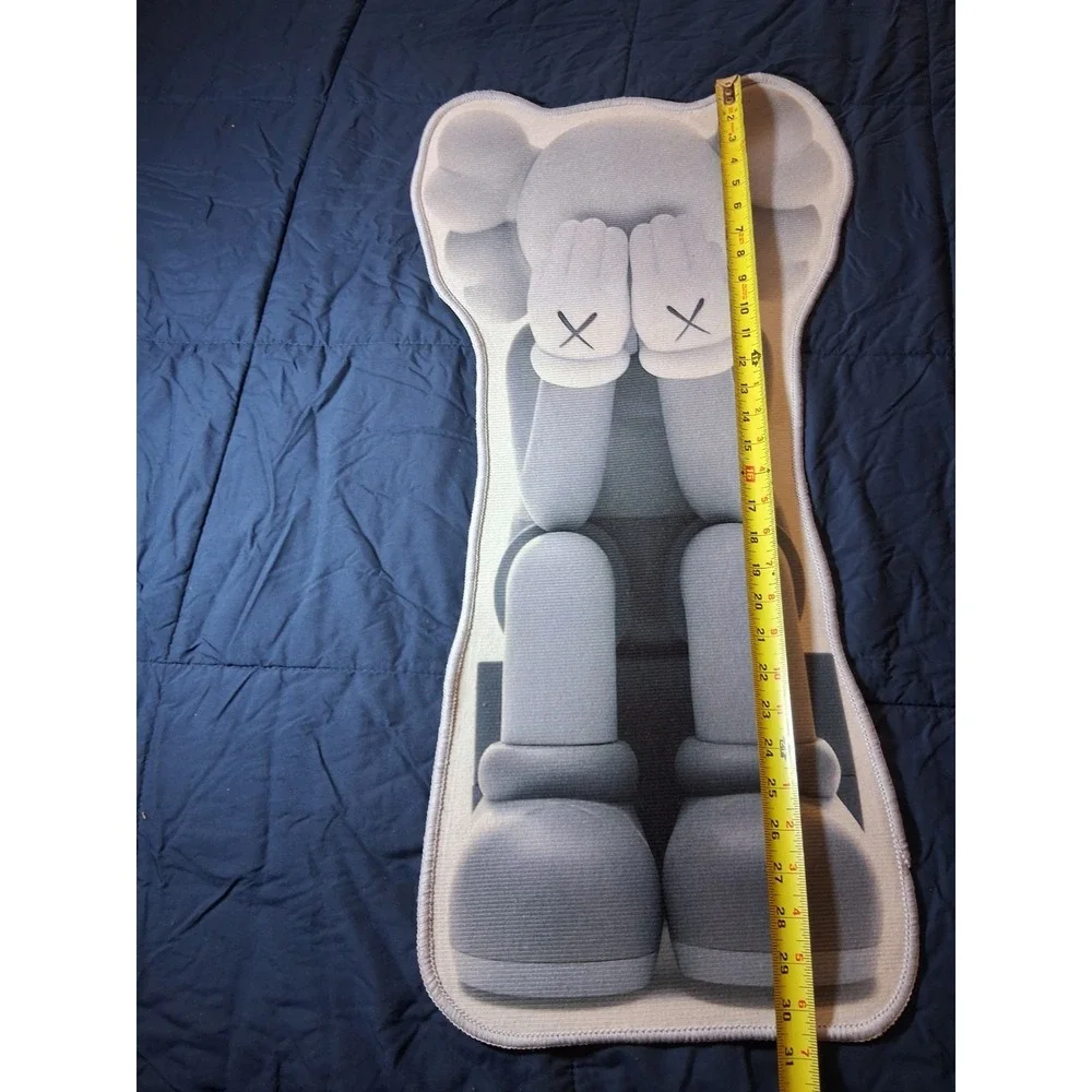 Kaws: First Companion Print‎ Area Rug Mat Super Soft Gray Bedroom Custom